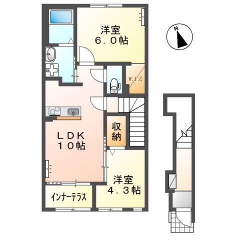 ｃｌｅｌｉａ　（クレリア） 間取り図画像