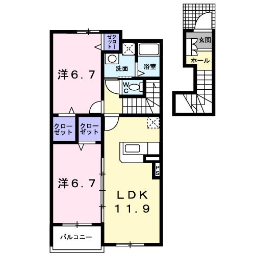 シュール・ドゥ（202） 間取り図画像
