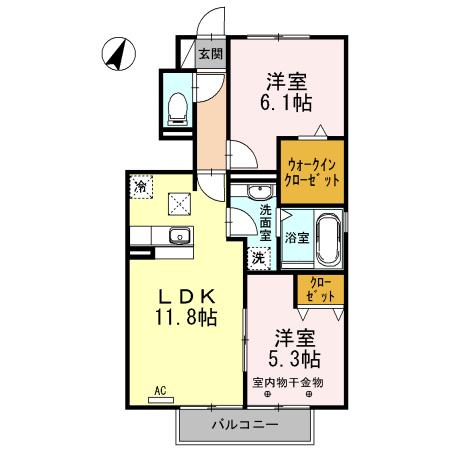 シトリン（101） 間取り図画像
