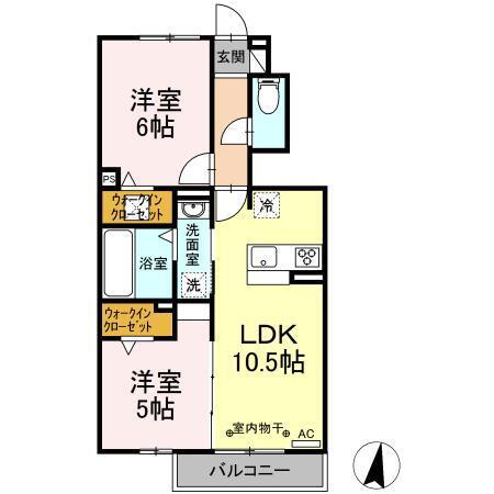メゾン　リュシオル（102） 間取り図画像