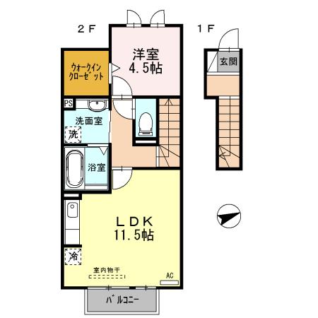 エスポワールメゾン（202） 間取り図画像