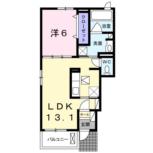 プリエール（101） 間取り図画像