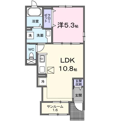 ベル　リュミエール（103） 間取り図画像