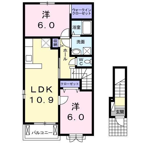 パークサイドエビス（201） 間取り図画像