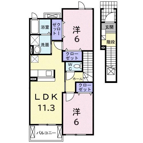ソレイユＦｕｊｉ（202） 間取り図画像