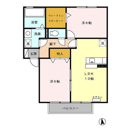 サンハイムカワムラ（205） 間取り図画像