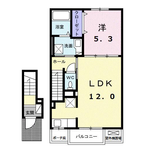 スール　ソレイユ　ココル　Ⅱ（202） 間取り図画像