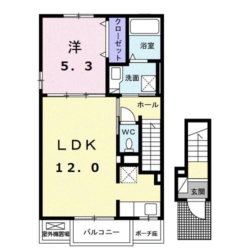 スール　ソレイユ　ココル　Ⅰ（201） 間取り図画像