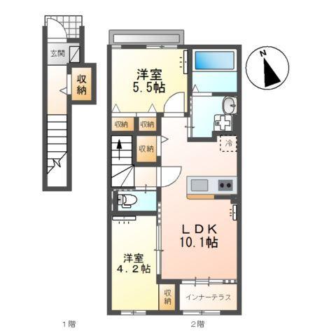 カーサ・デ・アモール 間取り図画像