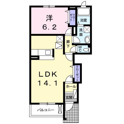 コウヒロハイムＣ（102） 間取り図画像