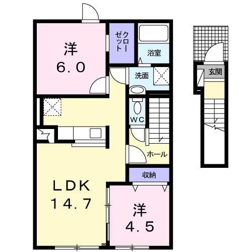 メゾンドファミーユ手稲前田（202） 間取り図画像