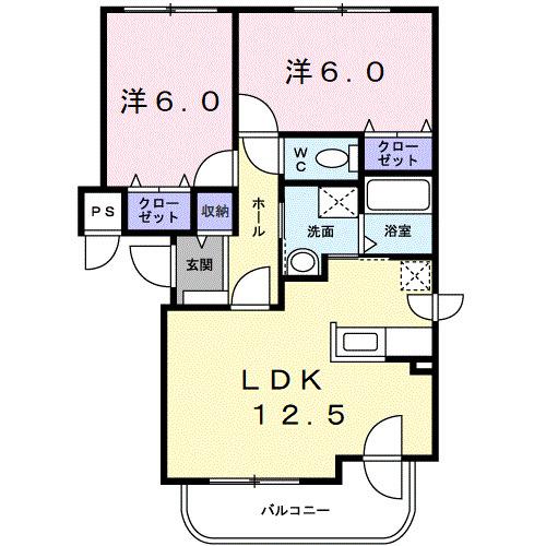 スフィア伏見（202） 間取り図画像