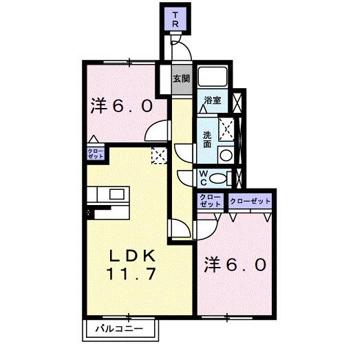 グラシオッソ（102） 間取り図画像