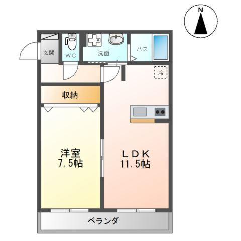 ジュネス山鼻 間取り図画像
