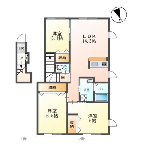 ＣＡＬＭ　ＣＯＵＲＴⅣ（カームコートフォー 間取り図画像
