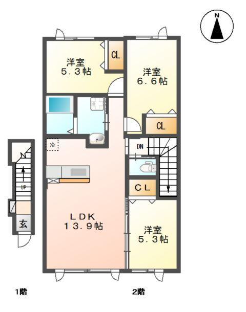 スターテラスＡ 間取り図画像
