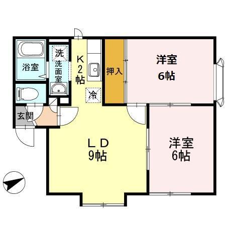 メイユール星野（A202） 間取り図画像