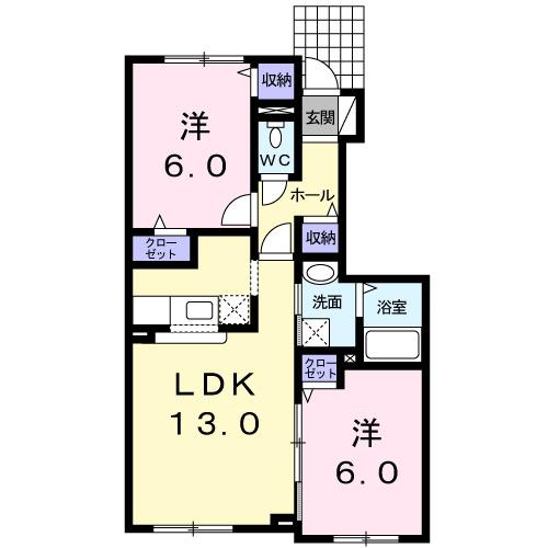 Ｅａｓｔ・Ｇａｒｄｅｎ（102） 間取り図画像
