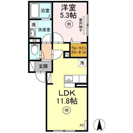 グレース　ノース38（207） 間取り図画像