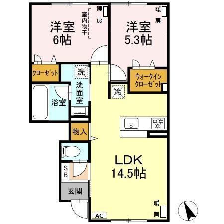 エテルナ　Ⅰ（102） 間取り図画像