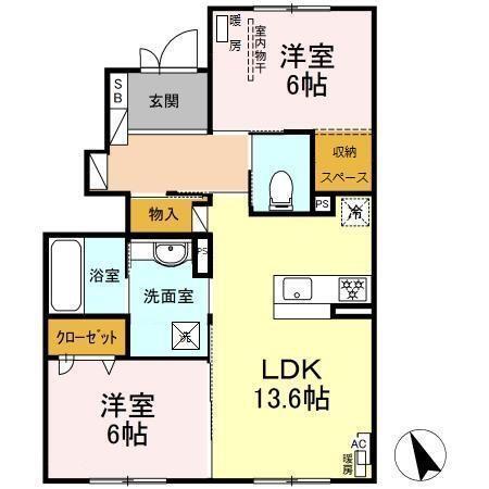エテルナ　Ⅱ（102） 間取り図画像