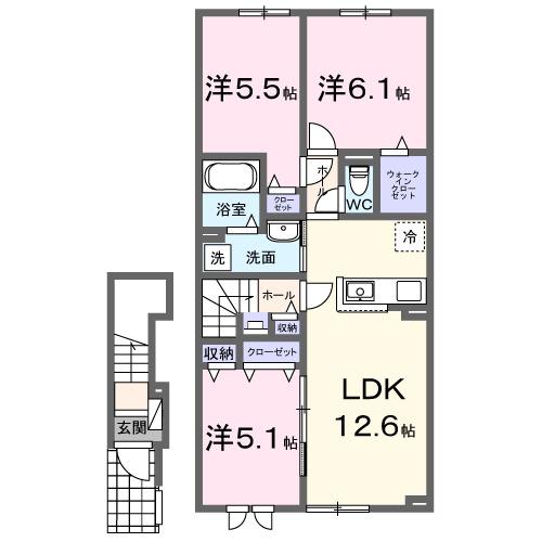 インテルノ　イースト（202） 間取り図画像