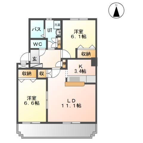 ハイム・エトワールＢ 間取り図画像