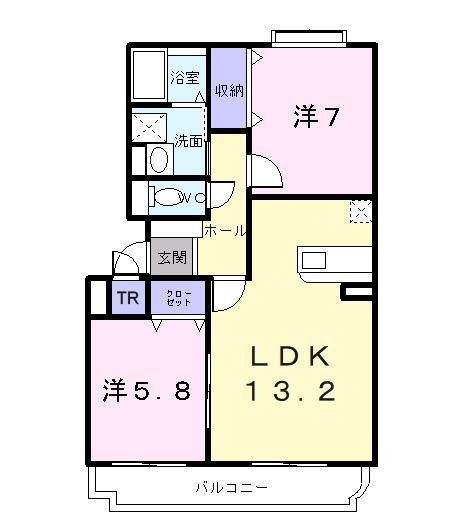 サニー・ウッズ（201） 間取り図画像