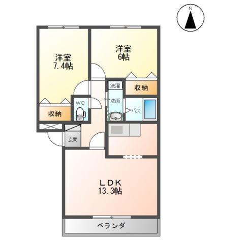 サン・ガーデンＡ 間取り図画像