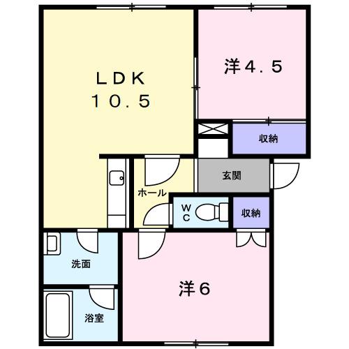 プラドール八軒（201） 間取り図画像