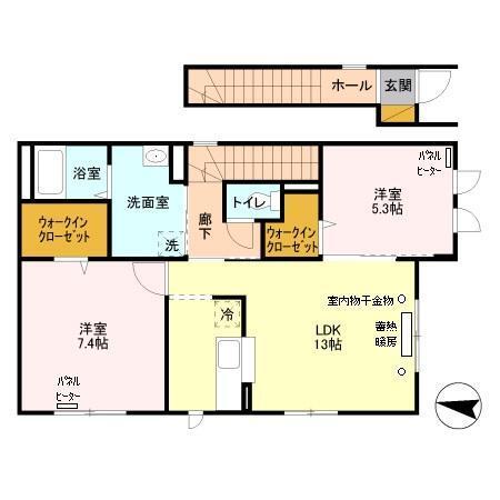 デルソーレ美香保（Ｂ） 間取り図画像