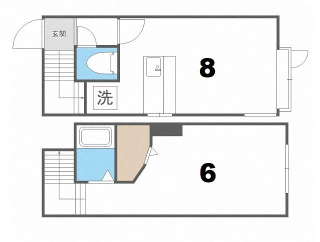 エリーカハイツ（105） 間取り図画像