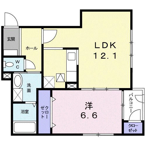 パラッツオわたなべ（101） 間取り図画像