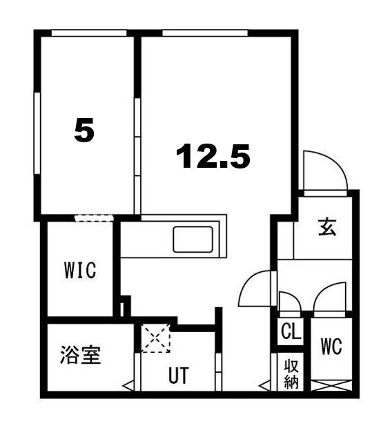 ALPHA新札幌駅前（402） 間取り図画像
