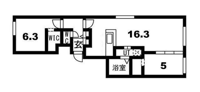 ALPHA新札幌駅前（303） 間取り図画像