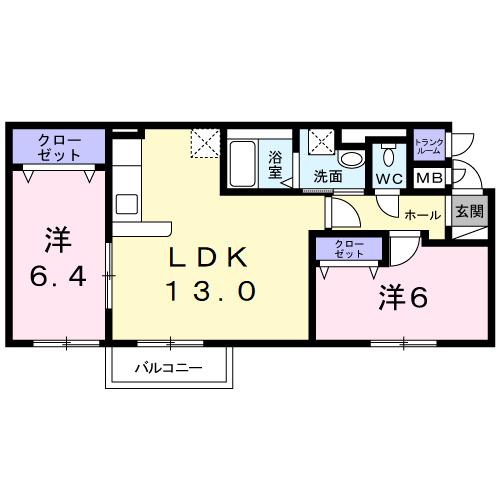 サンライズ３（104） 間取り図画像