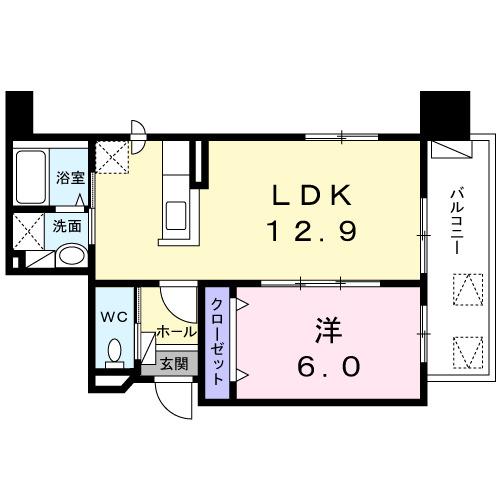 プラシード北円山（601） 間取り図画像