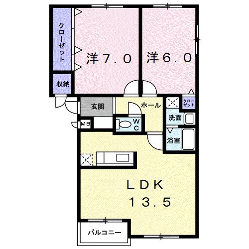 マジェスティー（303） 間取り図画像
