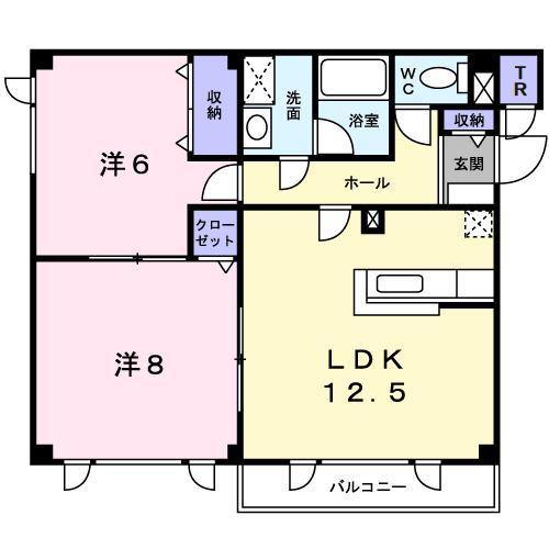 パークハイツ６１２（201） 間取り図画像