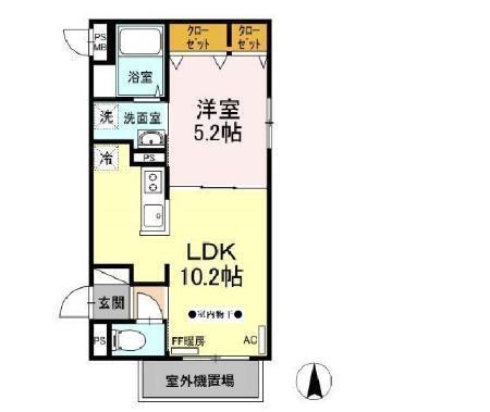 Ｄ−ｒｏｏｍ発寒南（203） 間取り図画像
