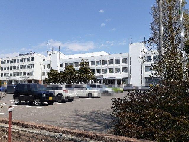 恵庭市役所：350m