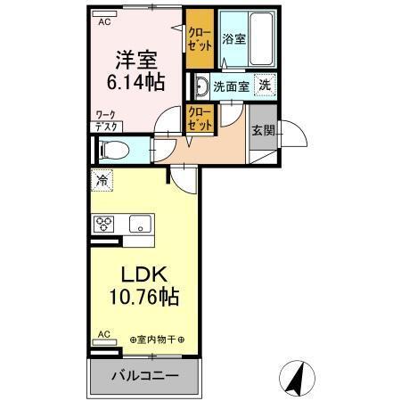 ファーストステージ江木（203） 間取り図画像