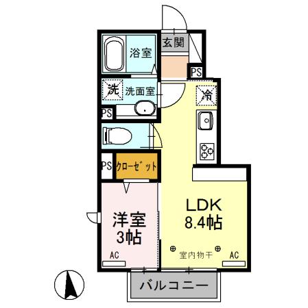 グランsakura（101） 間取り図画像