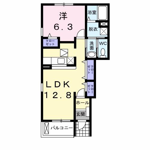 パルティール（101） 間取り図画像
