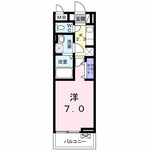 ブック　フィールドⅡ（203） 間取り図画像