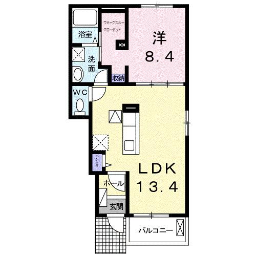 ルミナスローズ（103） 間取り図画像