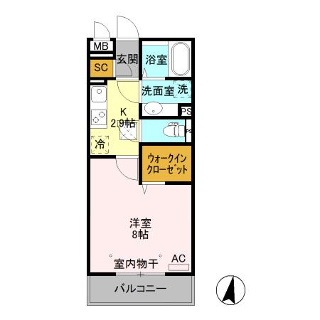 アロスネグロ（102） 間取り図画像