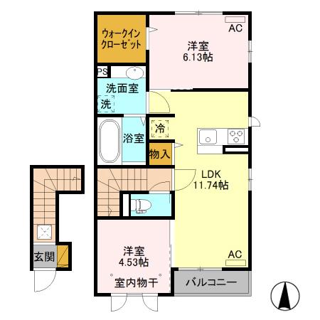 エスペランサ　Ⅱ（201） 間取り図画像