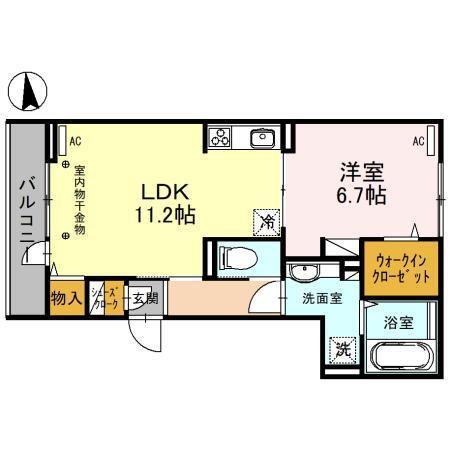 フェリーチェTAKASAKI（201） 間取り図画像