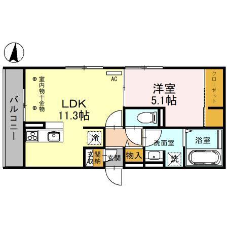 D-ROOM羅漢町（301） 間取り図画像
